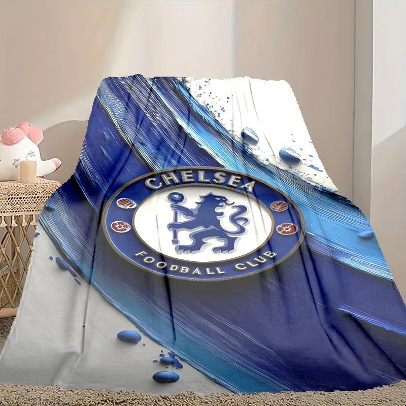 [Chelsea FC Decke] Kreative Decke für Frauen Männer Familie Freund zum Geburtstag Muttertag Vatertag Valentinstag