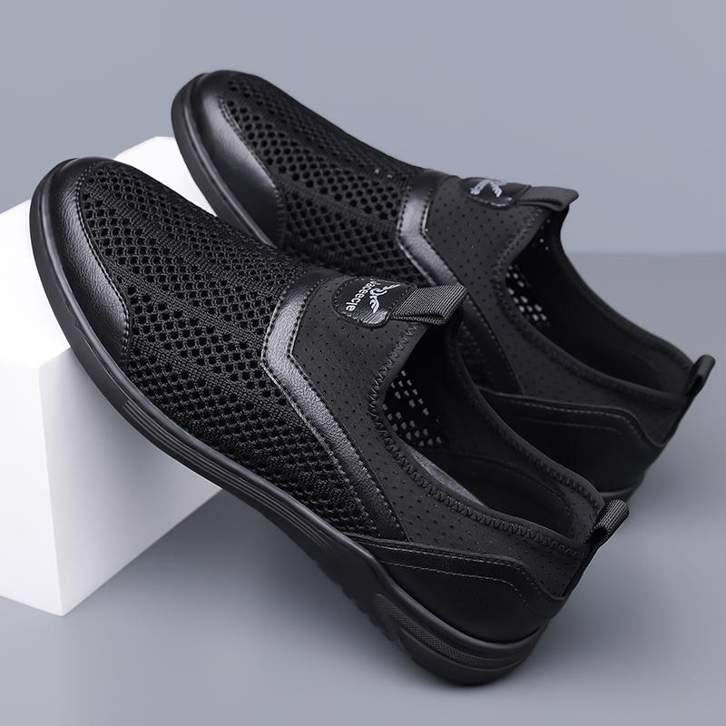 Breathable Mens Sneakers Fabric Mesh Casual Shoes New Arrival Man Summer Shoes Lightweight Male Loafers Simple Treking Footwear