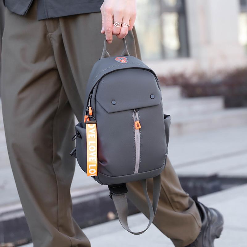 Men's Chest Bag Crossbody Bag New Large Capacity Casual Shoulder Backpack Fashionable Multi Functional Trendy Sports Chest