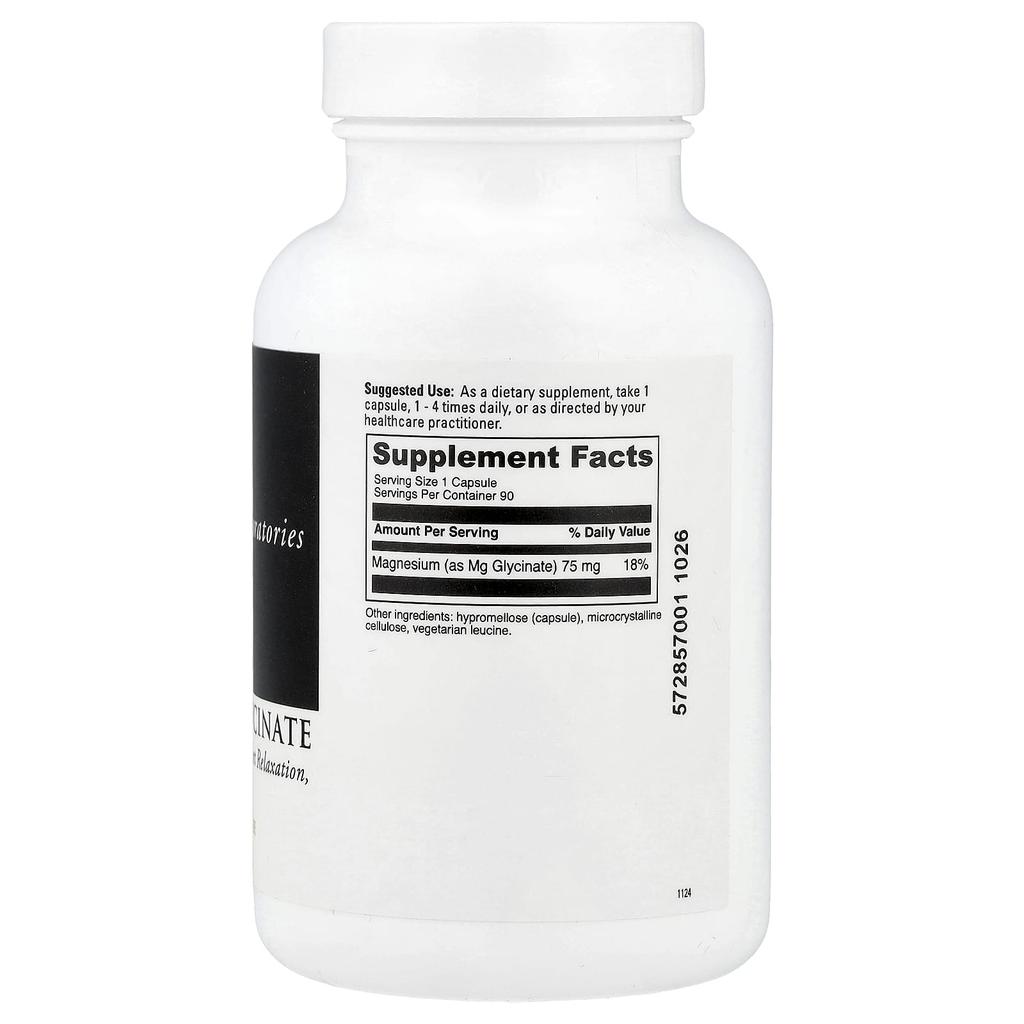 Glycine Magnesium, 90 Capsules (75Mg Per Capsule)