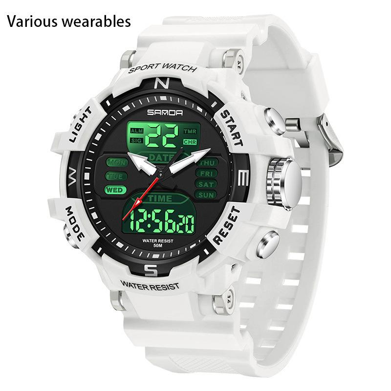 Teen Student Couple Glow-in-the-dark Electronic Sports Fashion Multi-functional Watch