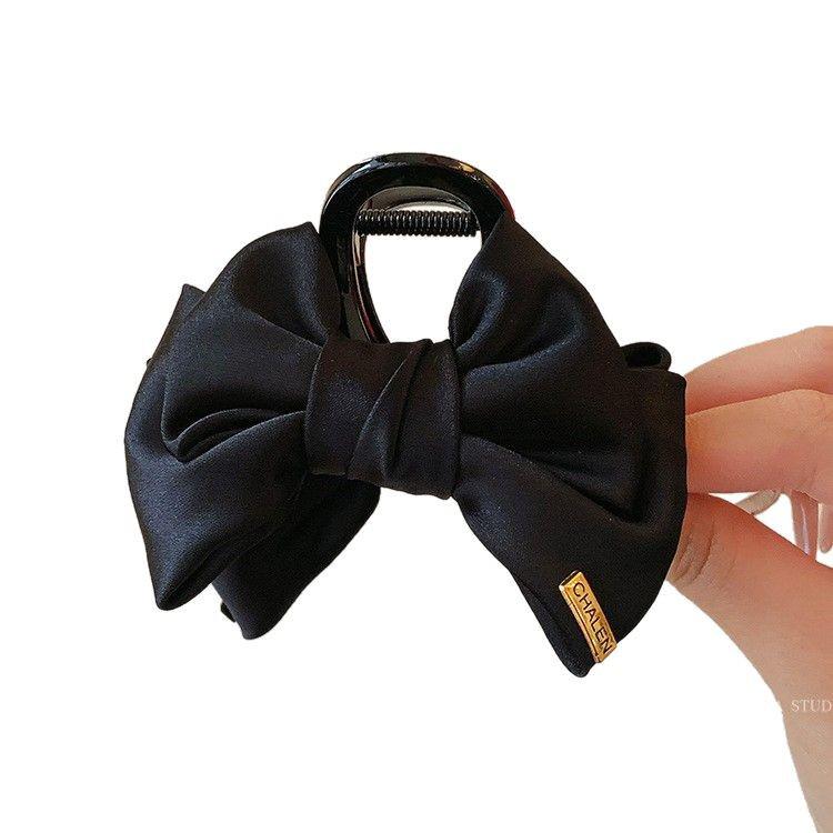 Women's Bowknot Claw Clip: Small & Medium Sizes, Ideal for Little Hair & Half Updos