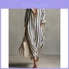 Stripe Shirt Dress With Pockets For Casual Summer Wear