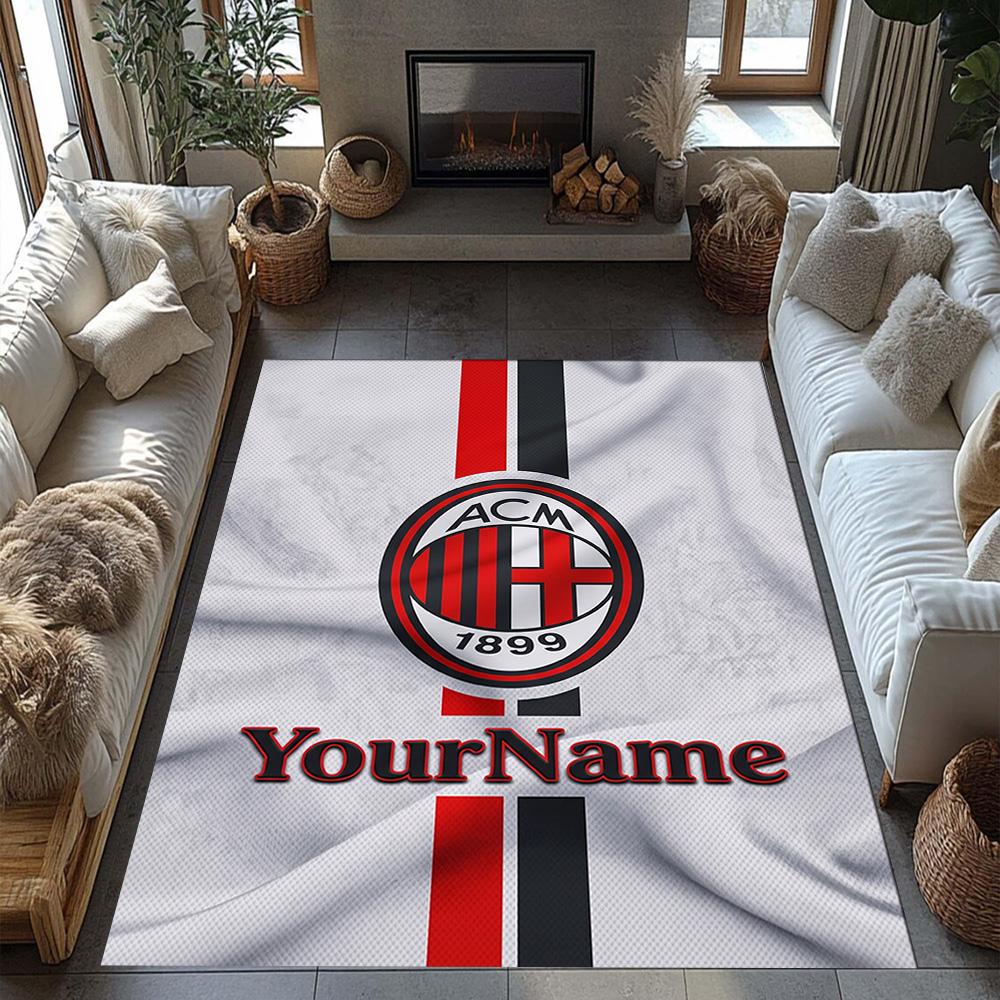 Ac Milan Gepersonaliseerd Naam Vloermat Perfect voor Decoratie kamer Woonkamers Eetkamer Keuken Antislip Tapijt Kantoor Huisdecoratie