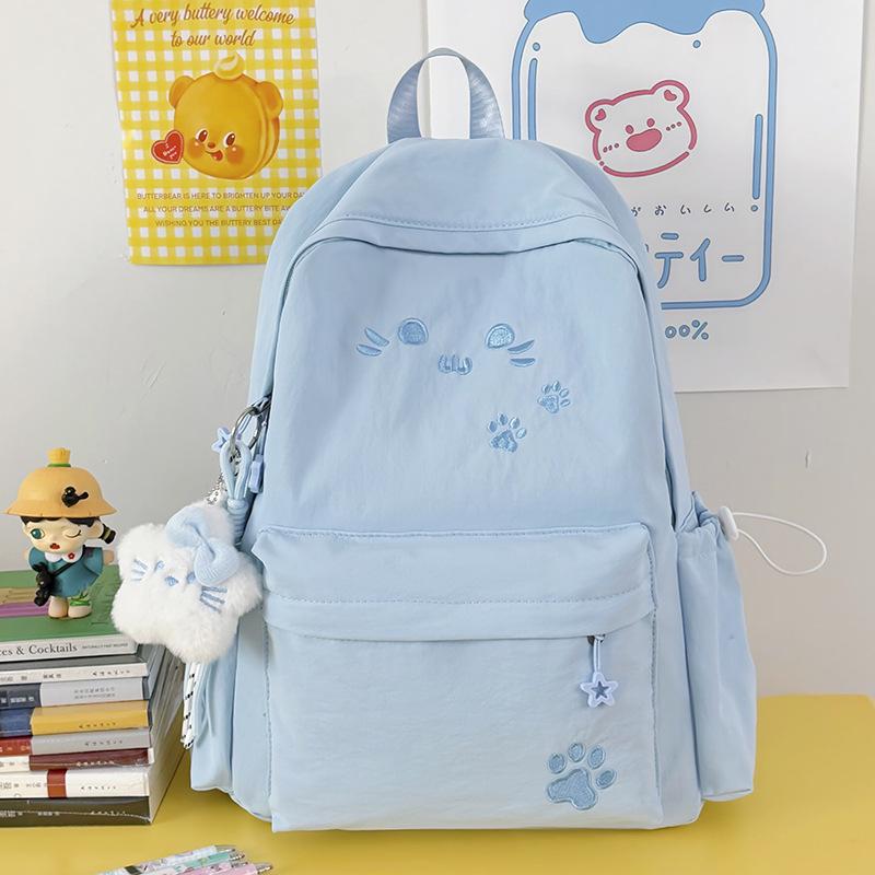 Schoolbag Schoolbag Female Junior High School Student High School Student Versatile Backpack New High Value Large Capacity Weight Backpack