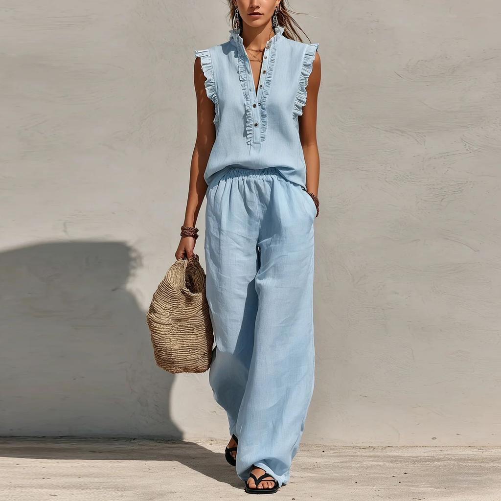 Two Piece Sets For Women Casual Long Sleeve Shirts And Short Pants