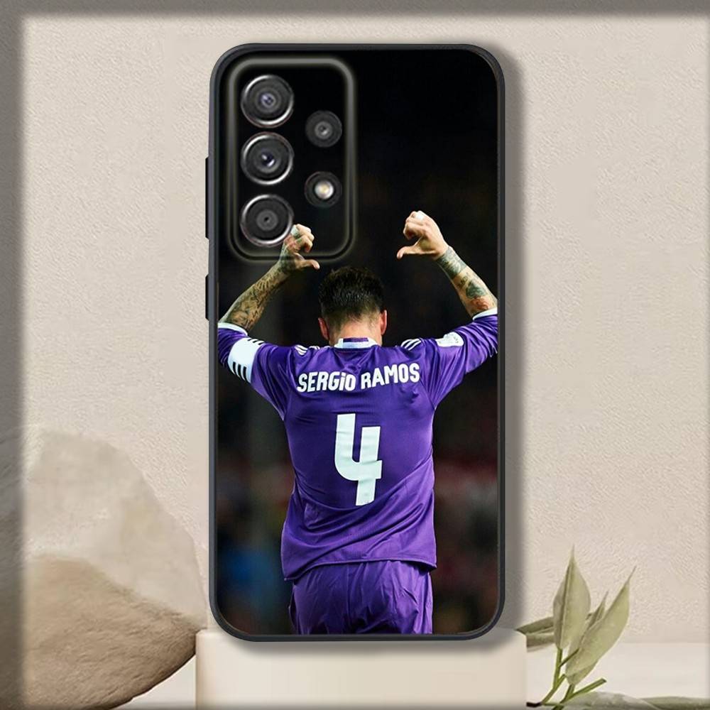 

Чехол для телефона S-Sergio R-Ramos для Samsung S 25,24,23,22,30,21,10,9,Ultra,Plus,Lite,FE,4,5 G Мягкий черный чехол Samsung S22plus5G