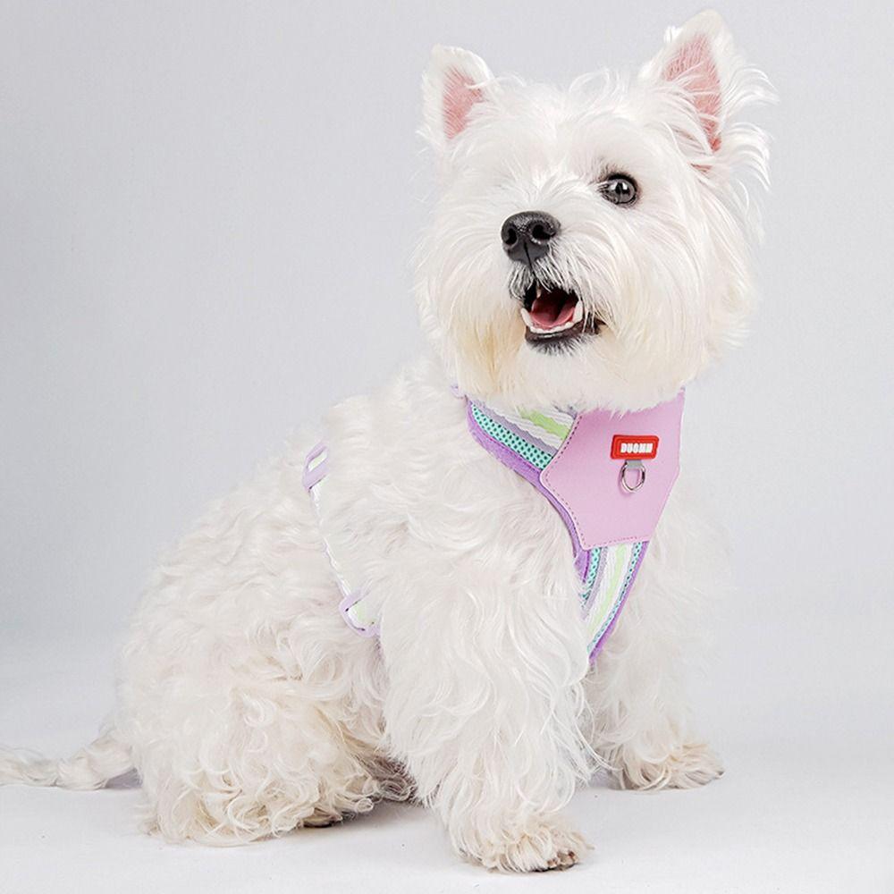 with Traction Rope Pet Walking Vest Adjustable Dog Collars Leash Set  Dog Accessories