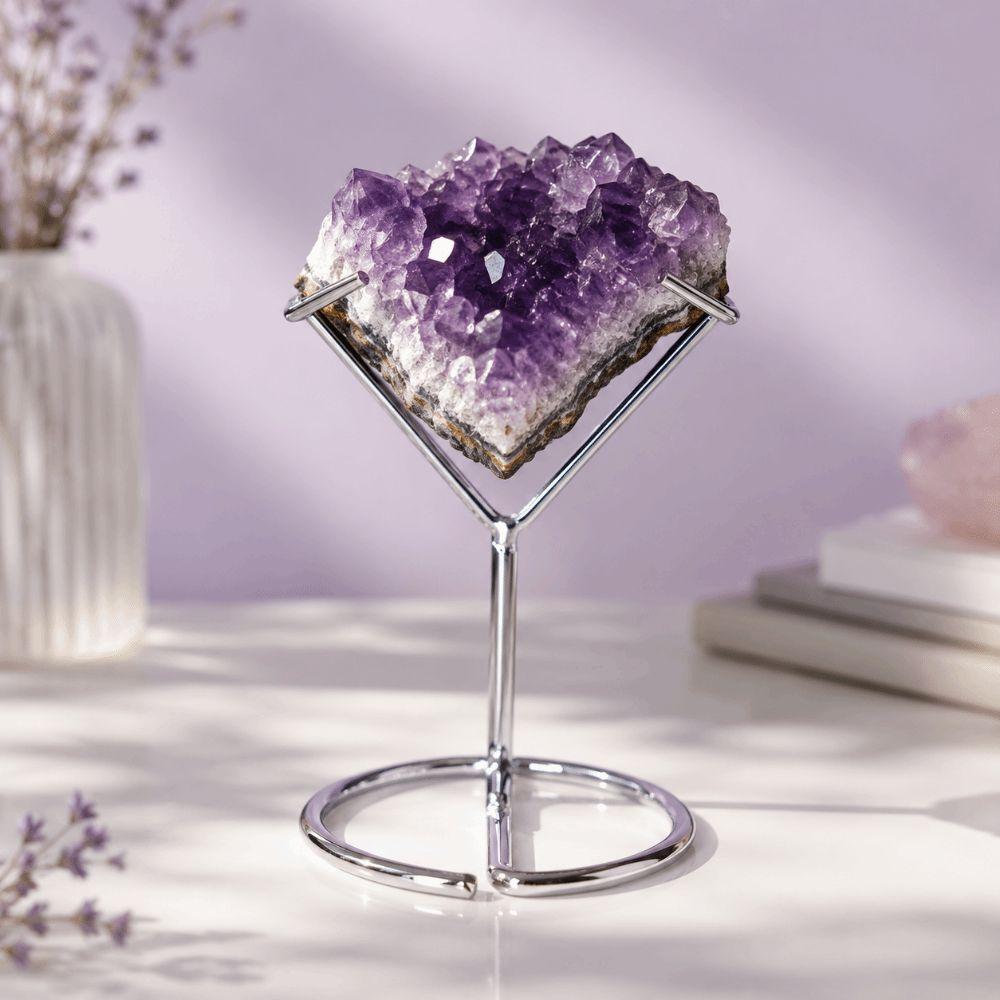 Metal Crystal Display Stand Multipurpose Crystal Holder Agate Display Shelf  Photography Props