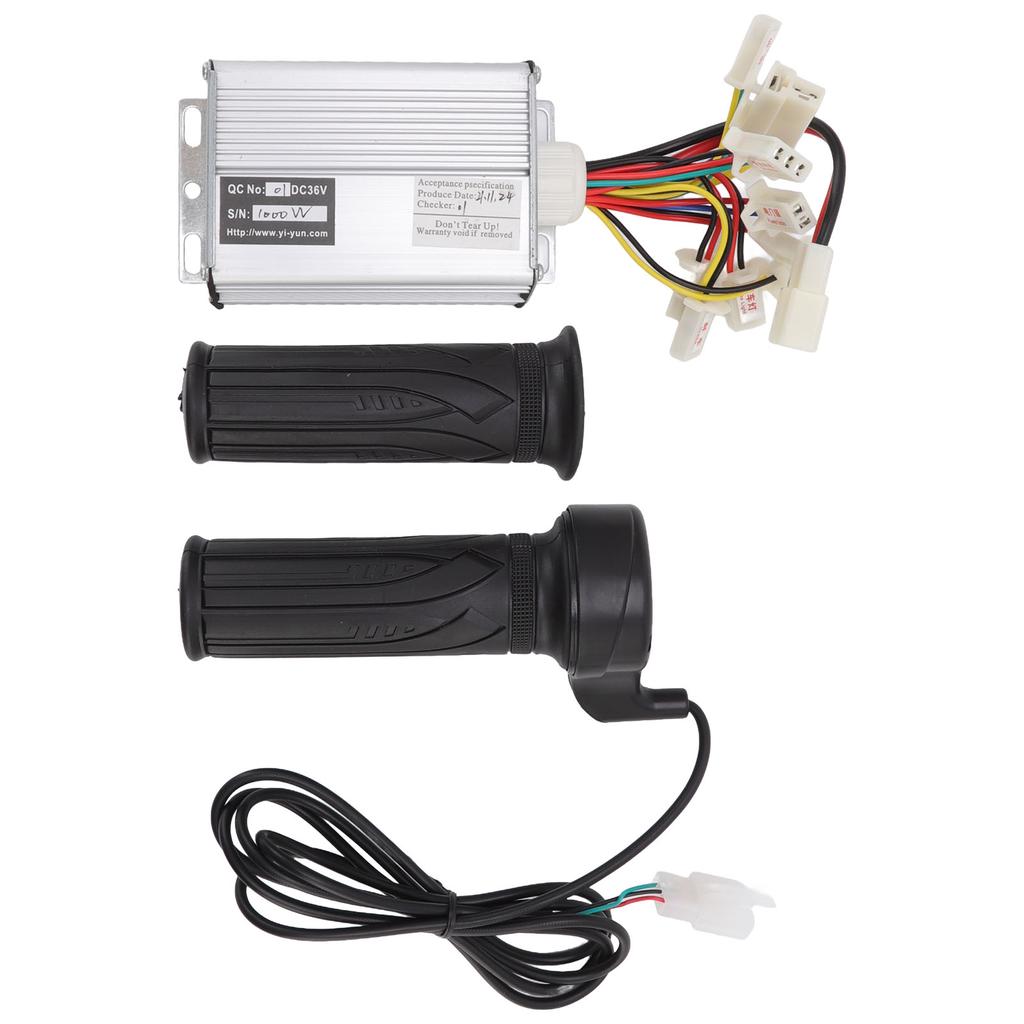 36V 1000W Brushed Motor Controller Throttle Grip Kit for Electric Motorcycles Bikes Tricycle