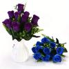12 Heads Fake Flowers Simulated Artificial Plants Home Decor Rose Flowers Bouquet  Table