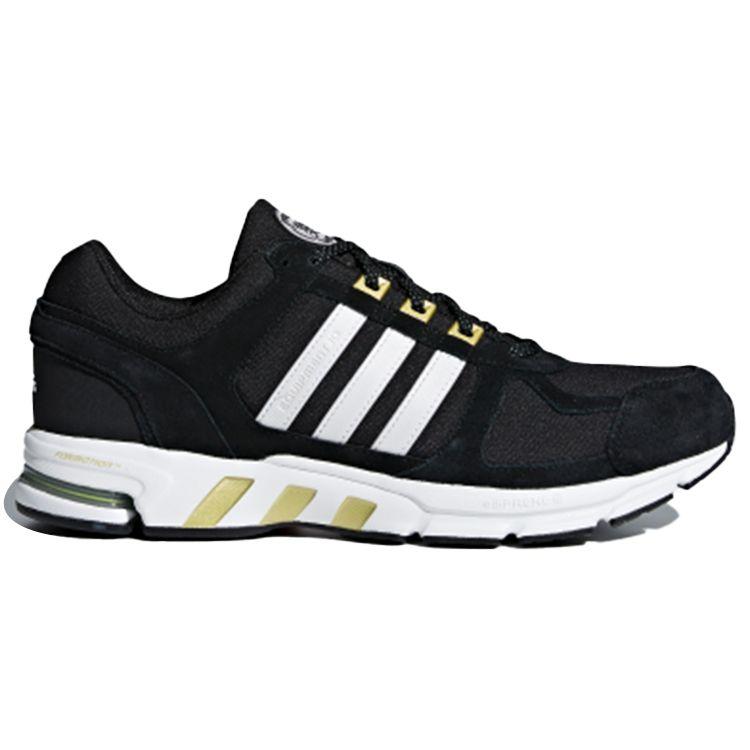 Adidas Equipment 10 Round Toe Lace-Up Fabric Non-Slip Breathable Low-Top Casual Running Shoes Men Sneakers Black White DA8997