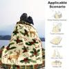 1pc Christmas, Plaid Blanket for Sofa Bed Soft and Light Bedding Ideal for Picnics, All-Season Christmas Outdoor Decor Accessories-c0803027