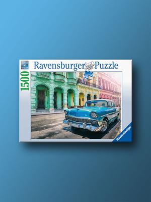 Cars On a Cuban Street 1500 Piece Ravensburger Jigsaw Puzzle