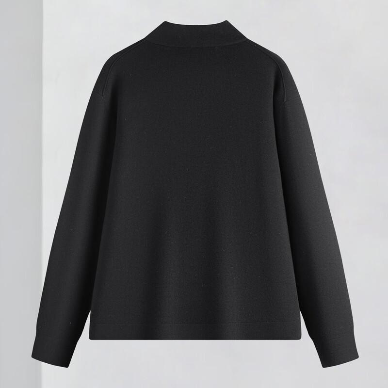 Men's Warm 100% Wool Half-Turtleneck Sweater