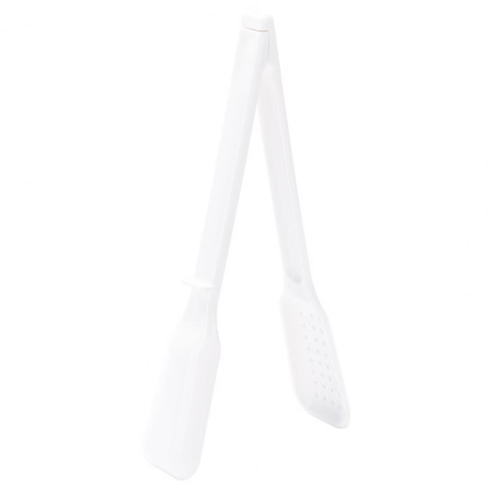 

23cm Anti-scalding 2 In 1 Food Tong Non-slip Detachable Utensil Heat Resistant Long Handle Bread Clip Cookware Kitchen Supplies белый