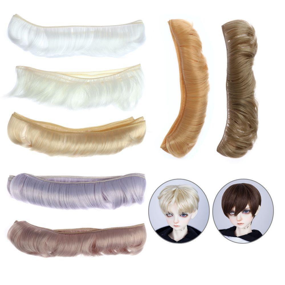 5CM DIY Zubehör 1/6 1/4 1/3 Kurze Lockige Perücken Puppen Pony Haar Spielzeug Toupet Mini Zöpfe Hochtemperatur