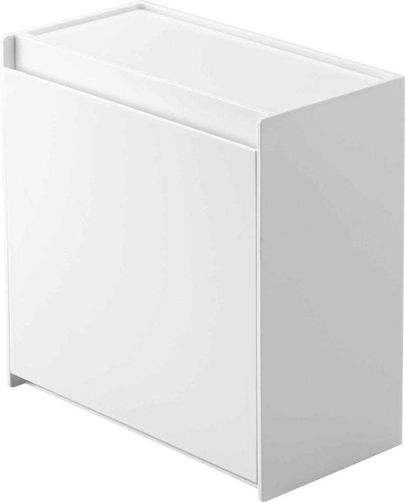 Yamazaki Jitsugyo Magnetic Instant Stick Holder White Approx. W17XD8.7~15XH17.2cm Tower Next To the Refrigerator, Next To the Tea Dispenser, Can Be