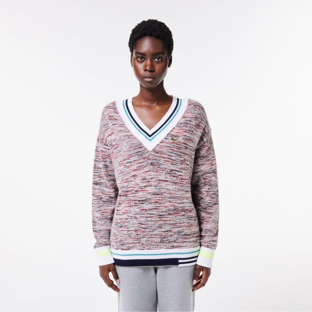 

LACOSTE ЖЕНСКИЙ ТЕННИСНЫЙ СВИТЕР С ВЫРЕЗОМ SV AF0652 53N QIH