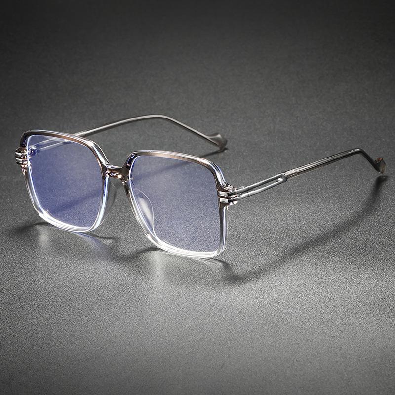 

Очки блокирующие синий свет Женские Черные Большие Оптические Очки Фотохромные Солнцезащитные Очки для Миопии Очки для Чтения Большая Рамка 0 очистить серый