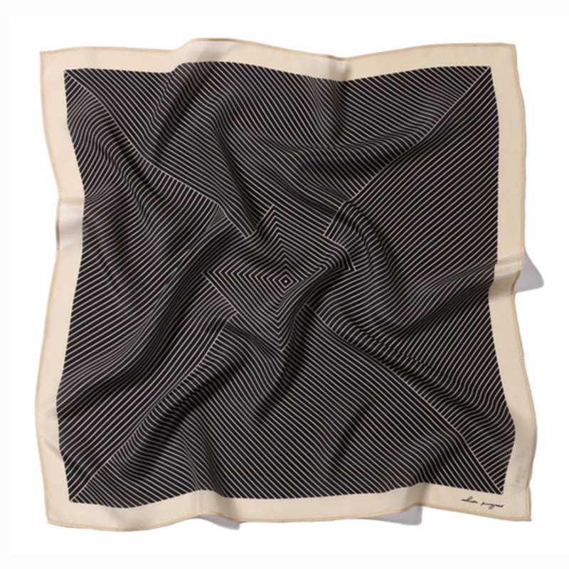 White Project STRIPE SILK SCARF_2COLOR