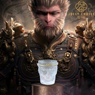 Black Myth Monkey King Cup Monkey King Tea Cup Delicate Glass Personality Crystal Cup China-Chic Water Cup Qitian Great Sage Mas