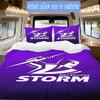 Melbourne Storm Print Pattern Bedding,Quilt Set Quilt Cover Pillowcase Home Birthday Gift (1*duvet Cover+2*pillowcase,without core)ZSJT0917325