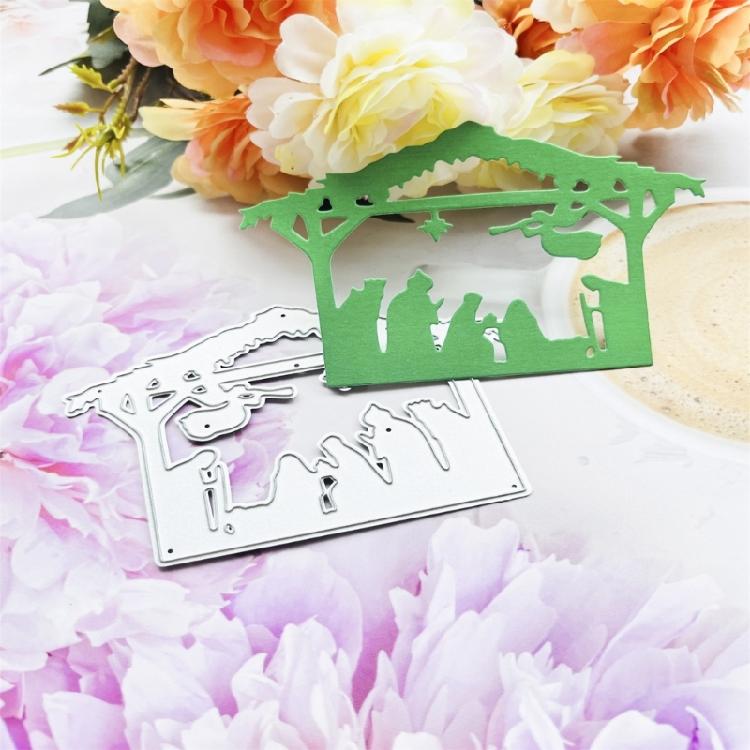 Prayer House Metal Die Cuts Embossing Template Stencil Scrapbooking for Card Die