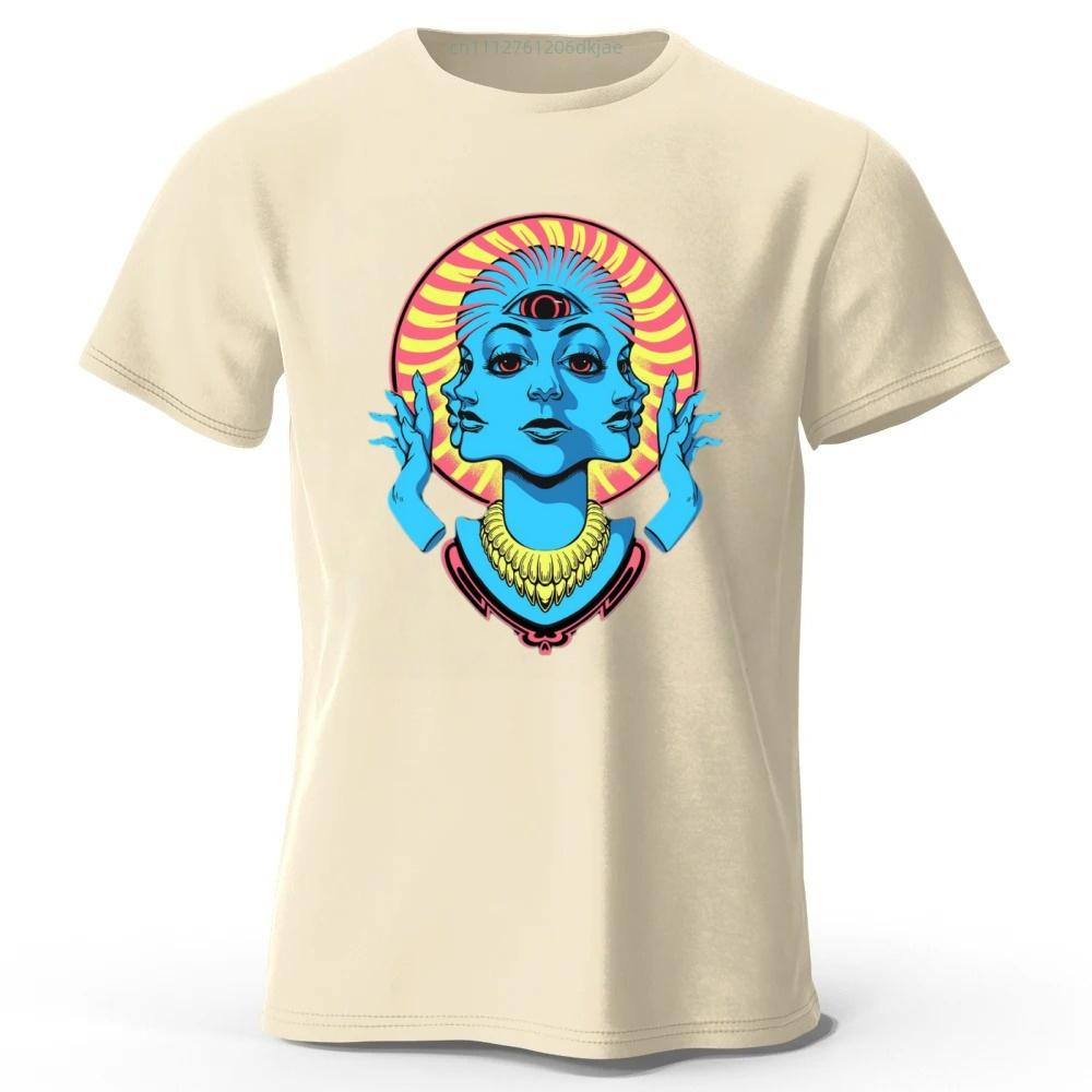 Neon Cyber Vision Creative Printed Cotton Short Sleeved Mens Loose Large Fashion Casual Tshirt Womens Y2K Street Style Top
