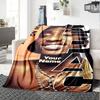 2pac Personalized Text Blanket Multi-purpose Customizable Blanket Soft Warm Cozy Throw For Livingroom Living Room Bed Picnics for All Occasions
