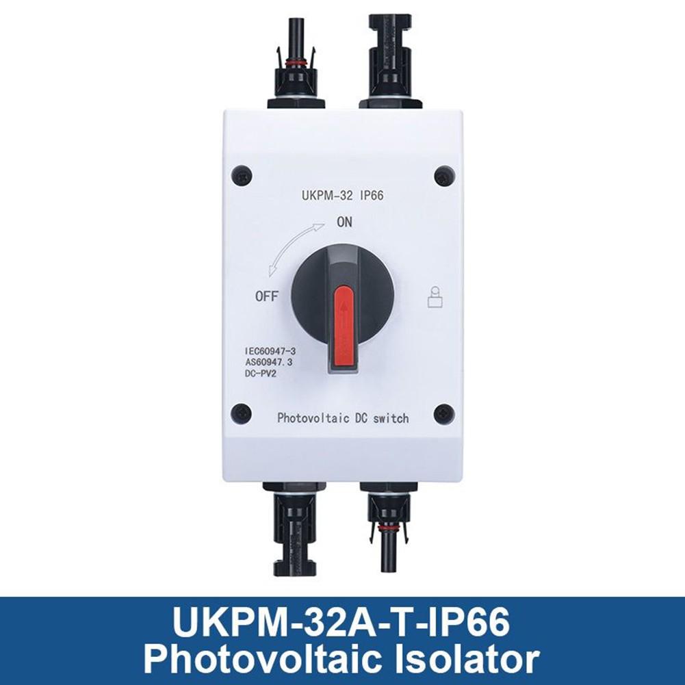 DC1200V PV Isolator Switch IP66 32A Circuit Breaker Solar Disconnect Box