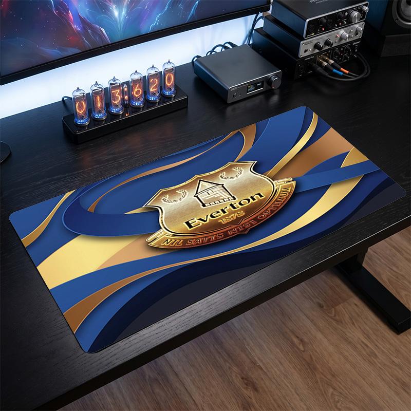 Tappetino per Mouse Grande Stampa Calcio Everton, Tappetino Esteso Antiscivolo per Scrivania da Gioco per Ufficio Casa