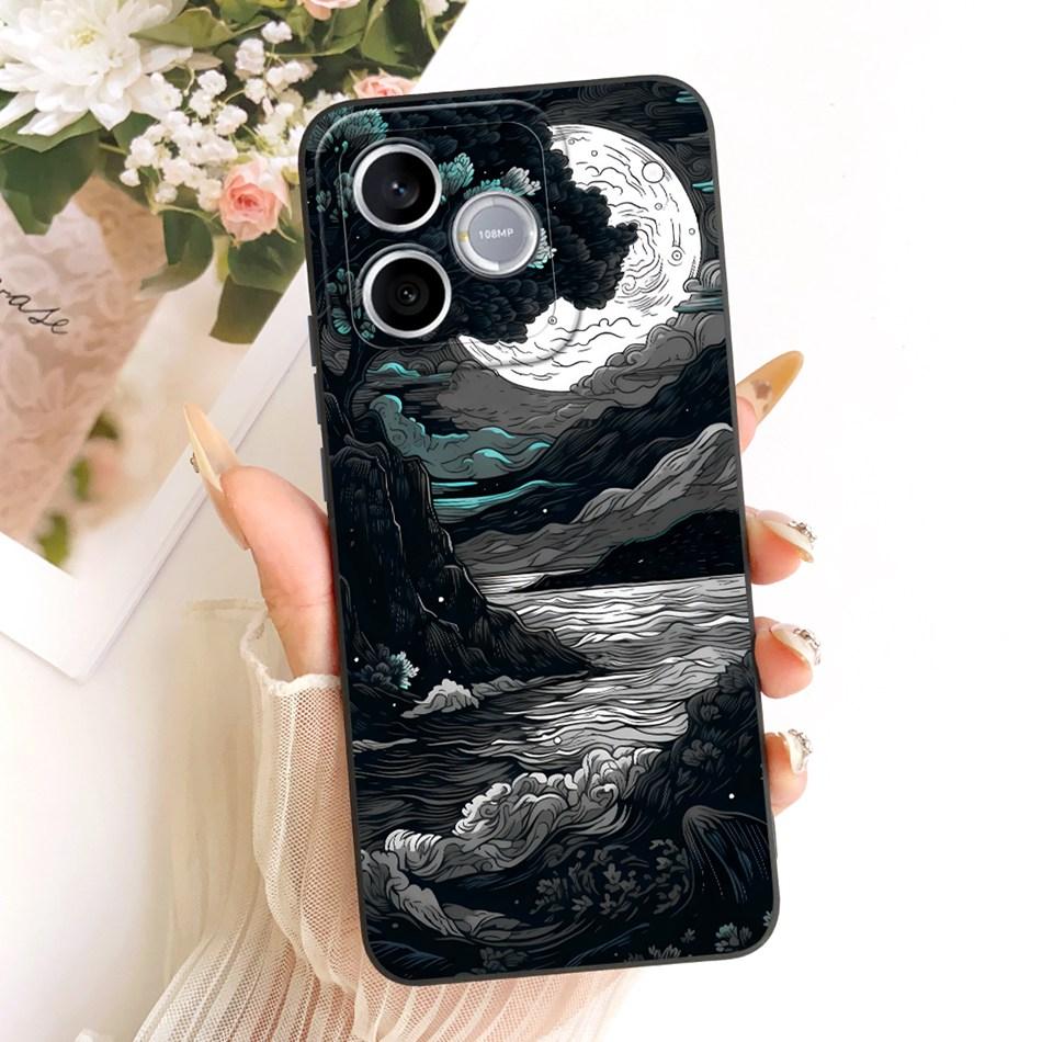For Honor 600 Lite 5G Honor600 2026 Fashion Dusk Beach Painting Phone Case For Honor 600 600Lite Soft Silicone Covers Bumpers