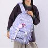 Cute 26 English Letters Printed Backpack for Teenager Student Girl Boy Bookbag Schoolbag Large Capacity Waterproof Travel Bag Gift Rucksak