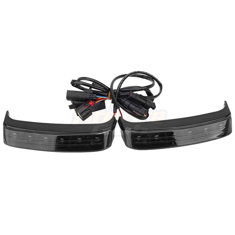 Moto LED Saddlebag Tail Run Brake Turn Signal Lights Lamp Rear Light Motorcycle For Harley Touring Street Glide Limited 14-21