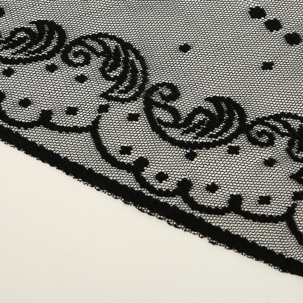 New Arrival Lace Embriodery Shawl Classic Spanish Style Lace Mantilla Embroidery Triangular Catholic Church Veil For Women