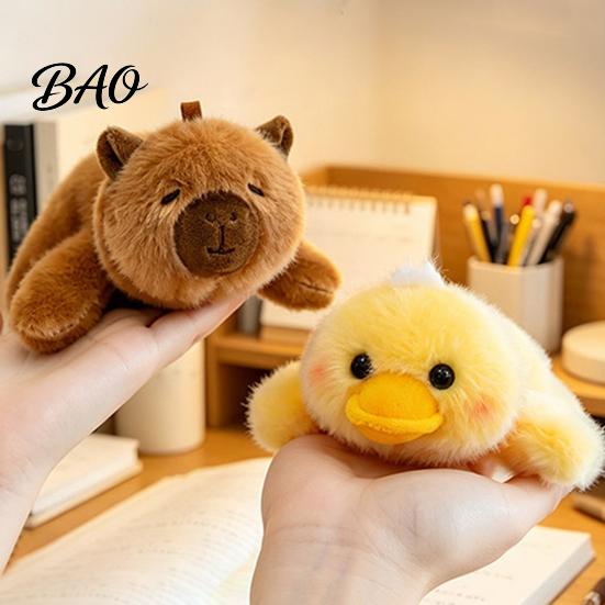 Small Plush Gift for Kids Cute Animal Refrigerator Magnets, Soft Stuffed Fridge Magnet, Adorable Duck Office Desk Accessory Cat Dolphin Raccoon Decor,