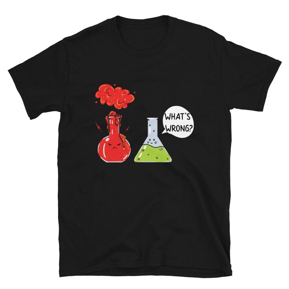 What s Wrong Science Dad Joke Funny T-Shirt XL