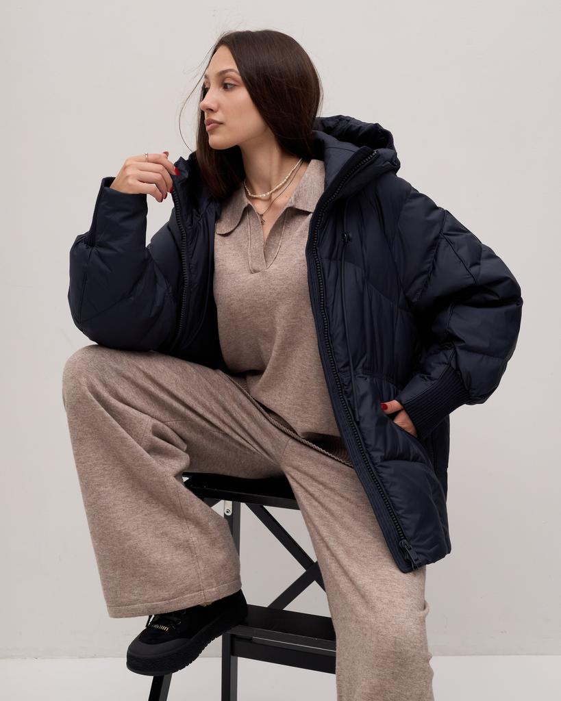 Куртка зимняя Clasna 25667 XS темно-синяя