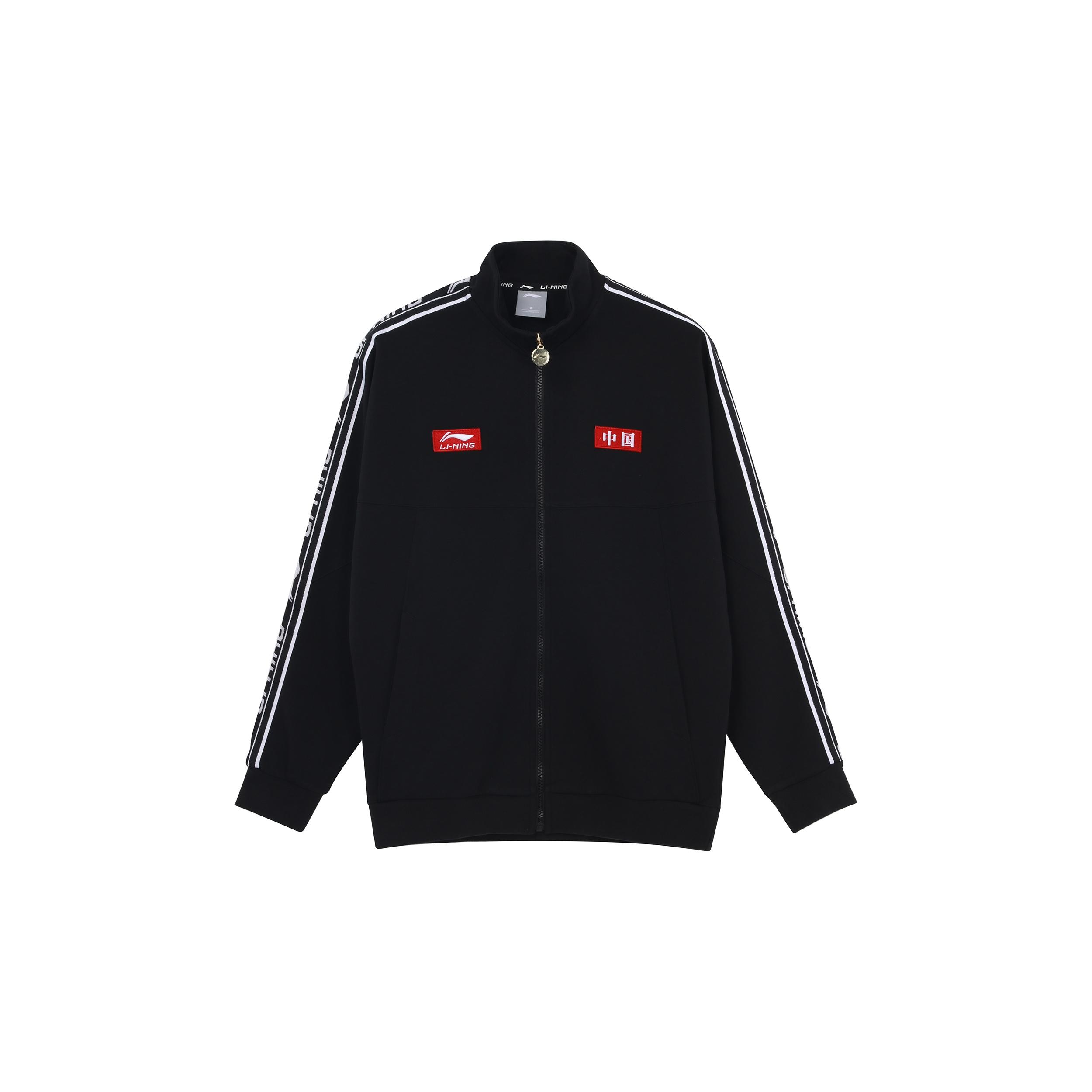 Li-Ning Football Series Logo Embroidered Sports Jacket Black Men s AFDS433-1 S