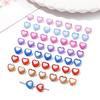 30Pcs Acrylic Heart Shape Beads Loose Spacer Beads for Jewelry Making DIY Bracelets Necklace
