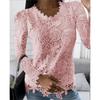 New Women's Long Sleeve Lace Top, Hot Popular Item for Fall Winter in America and Europe