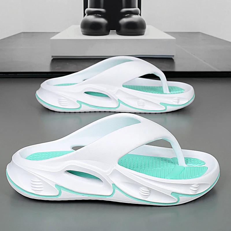 MAEDEF Men Slippers Beach Shoes Men's Sandals Comfortable Slides Fashion Slippers Soft Summer Beach Clogs Shoes Man Flip Flops