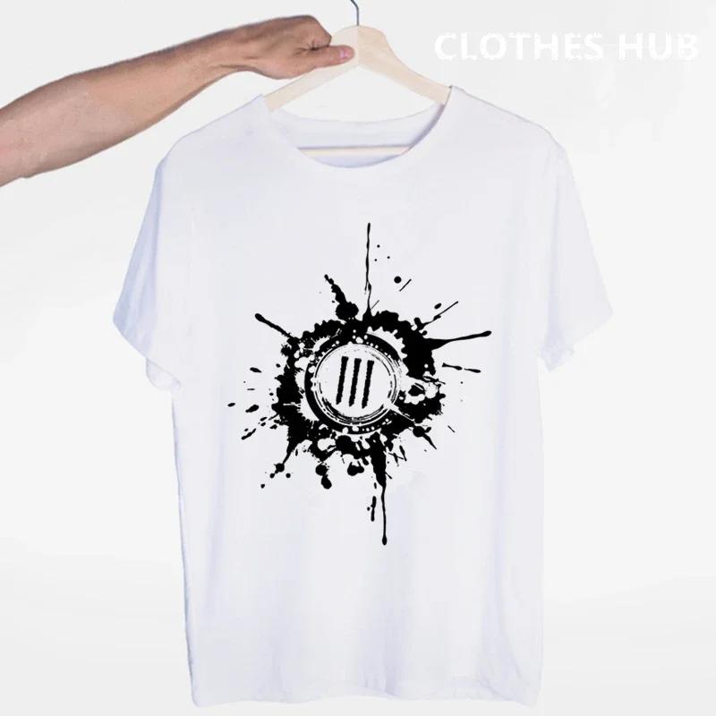 Three Days Grace Musikkband T-skjorte O-hals Korte ermer Sommer Casual Mote Unisex Unisex Og Wo Unisex T-skjorte