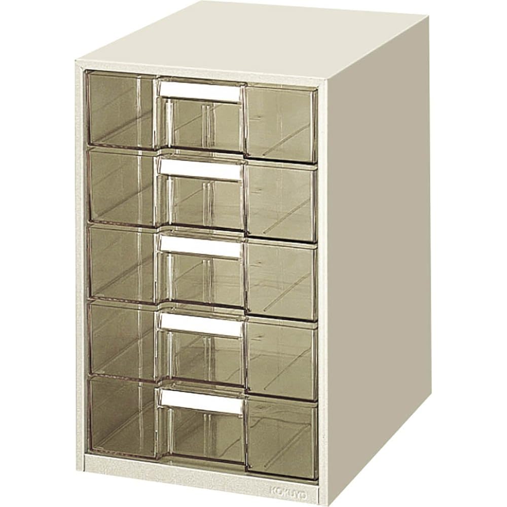 Kokuyo LC-G205M Letter Case, Clear Drawers, A4, Vertical, 5 Tiers
