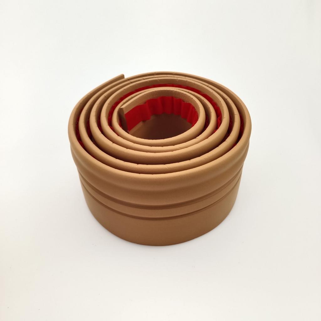 1PC 2M/78.74in 3D Self-adhesive Foam Baseboard Wall Sticker Waistline Floor Corner Line Skirting Board Stickers Household