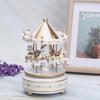 Creative Fantasy Christmas Holiday Decor Carousel Music Box Easy Use Carousel Ferris Wheel Ornaments 3