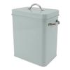 Metal Laundry Room Container with Dual Side Handles with Spoon Lid Farmhouse Laundry Powder Container for Washing Powder Rice Dog Food