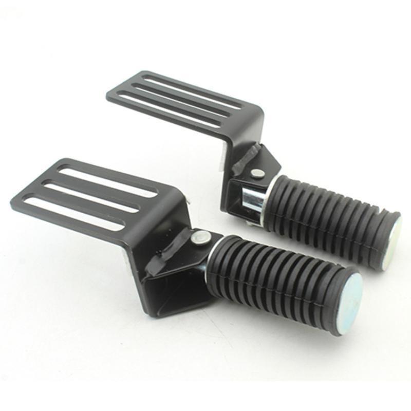 Foldable Metal Motorcycle Foot Pegs 2 Pieces Comfortable Corrosion-resistant Cruise Pedals for Year-round Riding Use