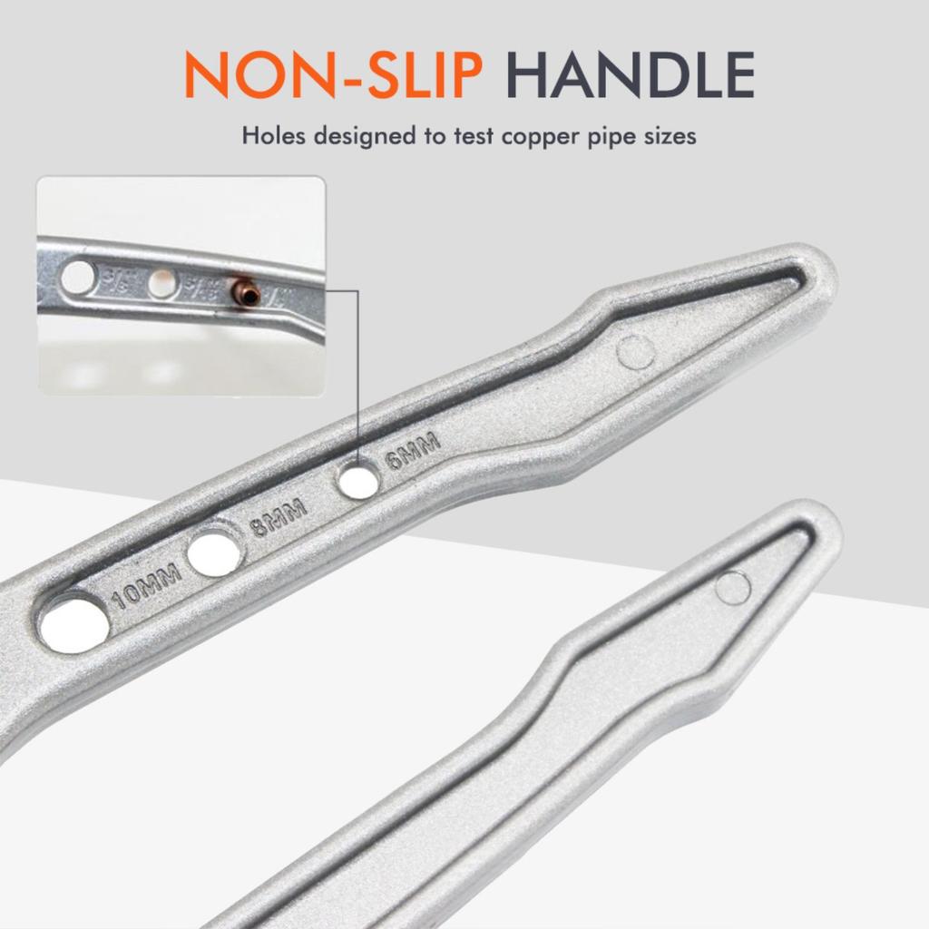 Premium 3-in-1 Pipe Bender, Metric & Imperial Dual Specifications Available, Heavy Duty Manual Copper Aluminum Tube Bending Tool for Refrigeration